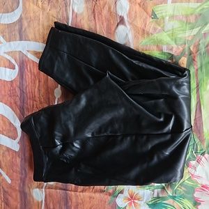 S Express leather looking pants